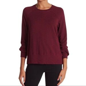 Sundry Puff Sleeve Raglan Top Magenta Size 2 Rayon Blend Sweatshirt